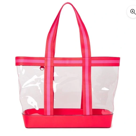 Time and Tru Red Tote & Pouch Set - Picture 3 of 5